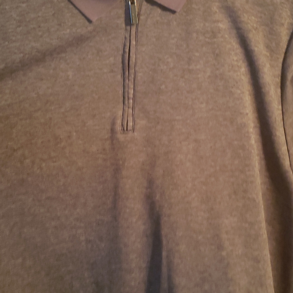 Men's quarter zip casual polo